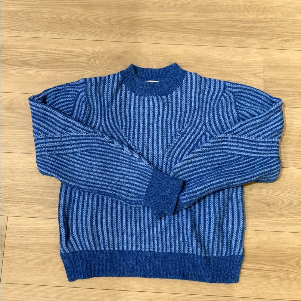 b.young Blue Striped Sweater